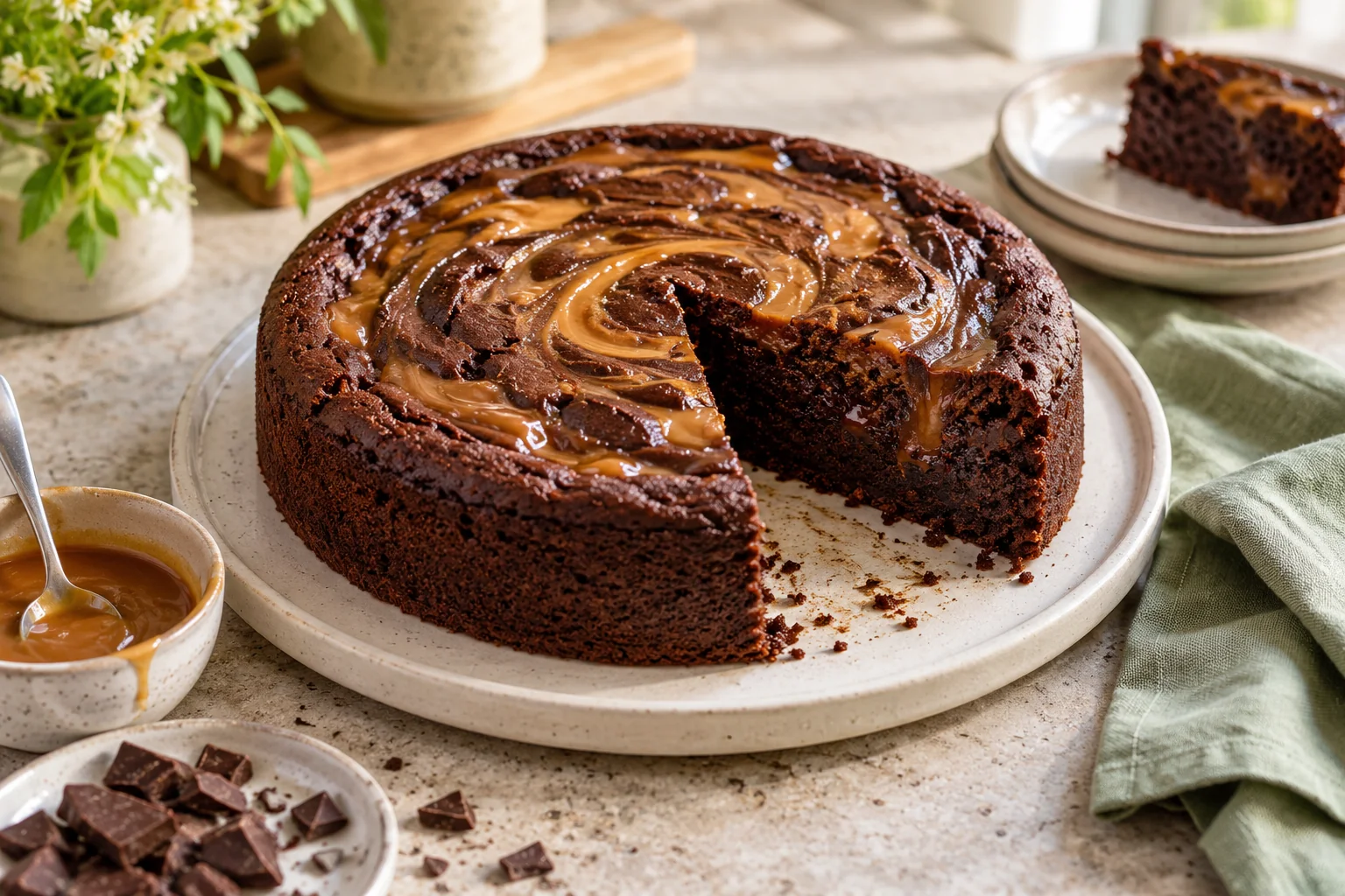 Fondant chocolat caramel — illustration du sujet de l’article