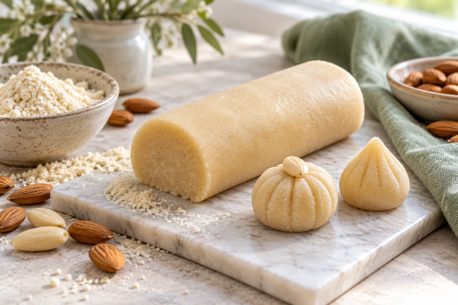 Pâte d’amandes maison — illustration du sujet de l’article