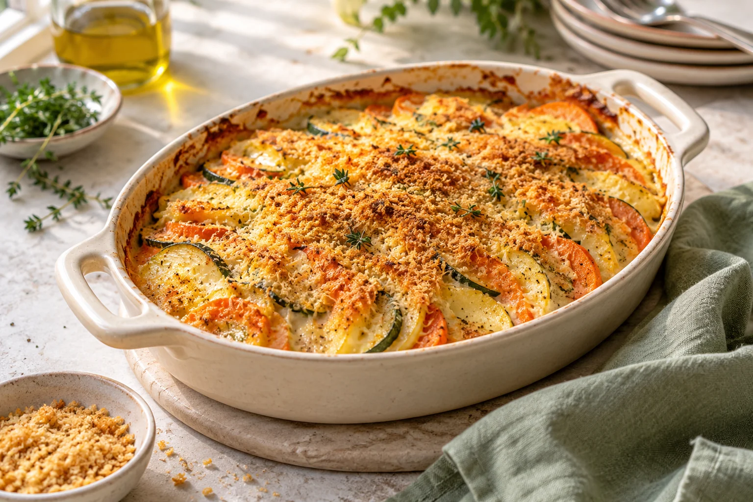 La chapelure dans un gratin — illustration du sujet de l’article