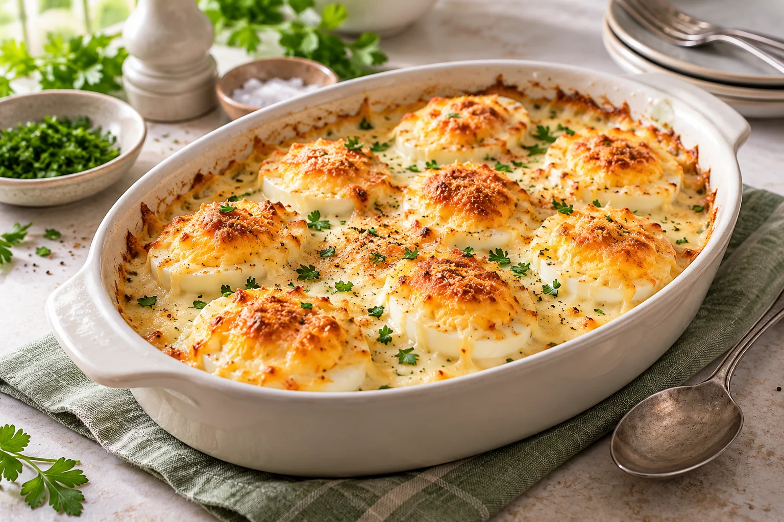 Gratin d’œufs durs — illustration du sujet de l’article