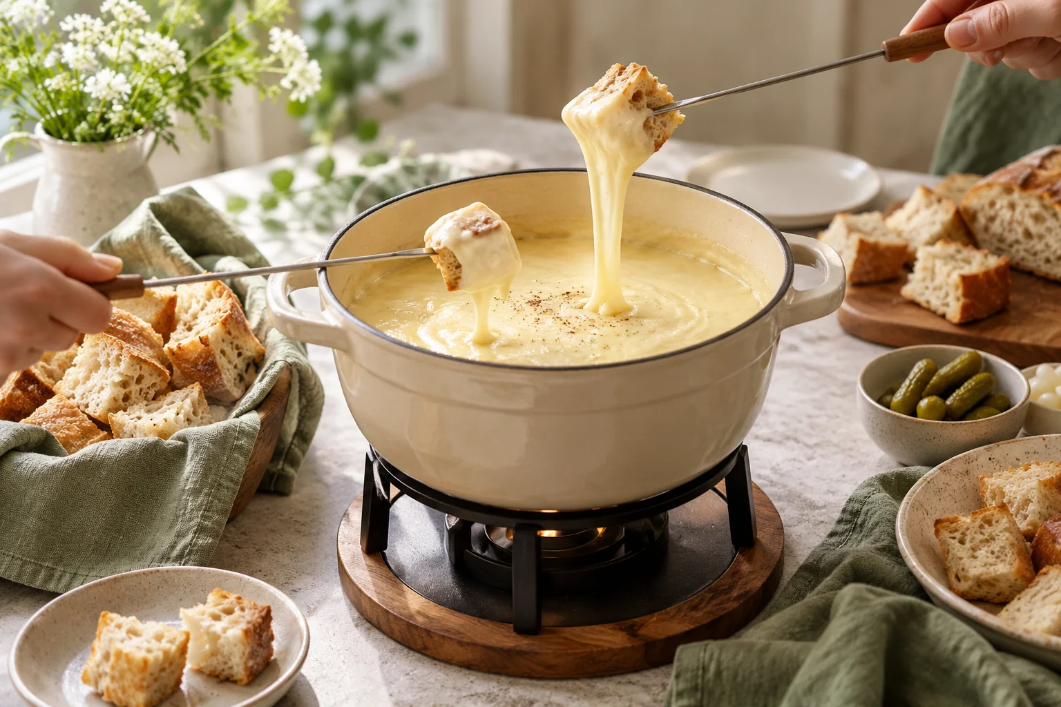 Fondue sans alcool — illustration du sujet de l’article