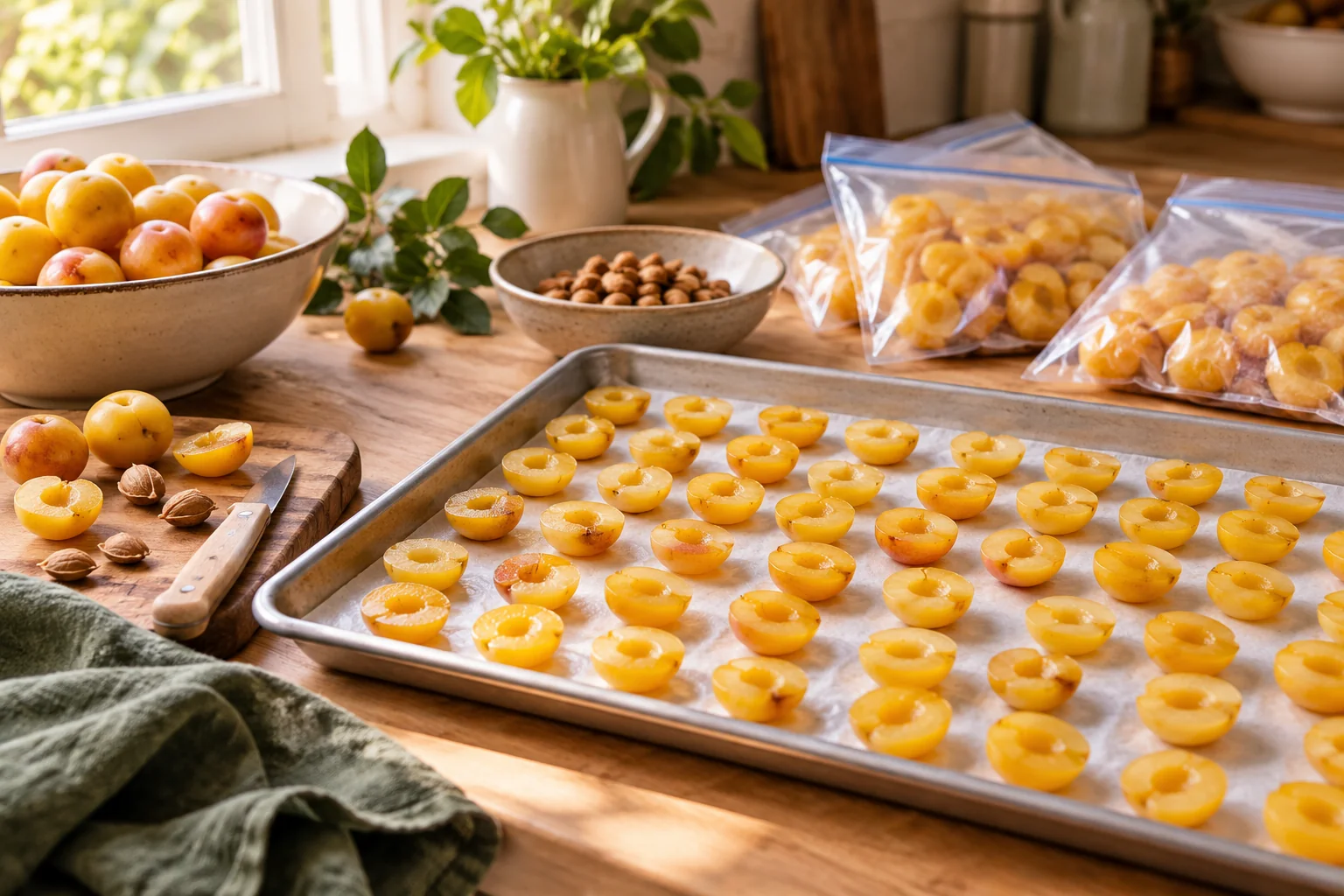 Congeler les mirabelles en portions : illustration du sujet