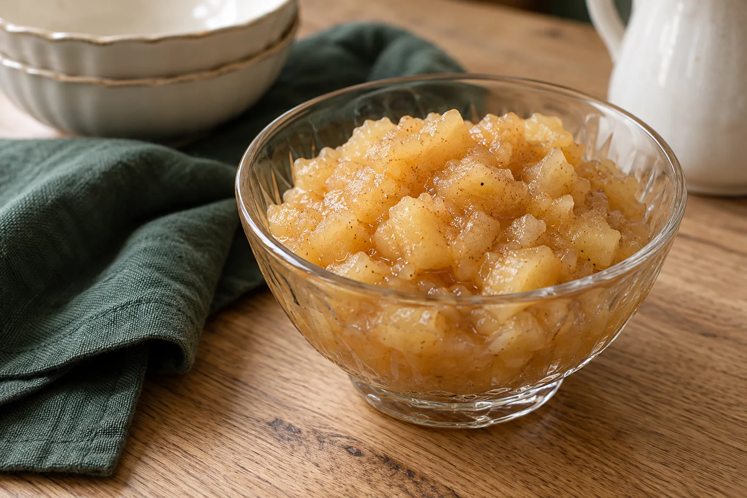 Compote de pommes à trois ingrédients : plat terminé