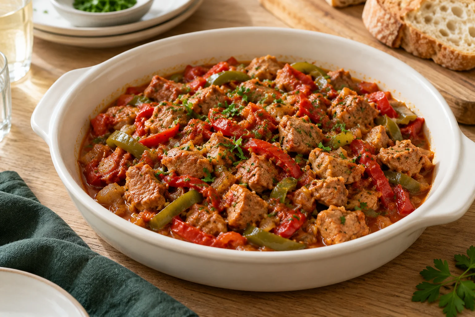 Axoa de veau : plat terminé