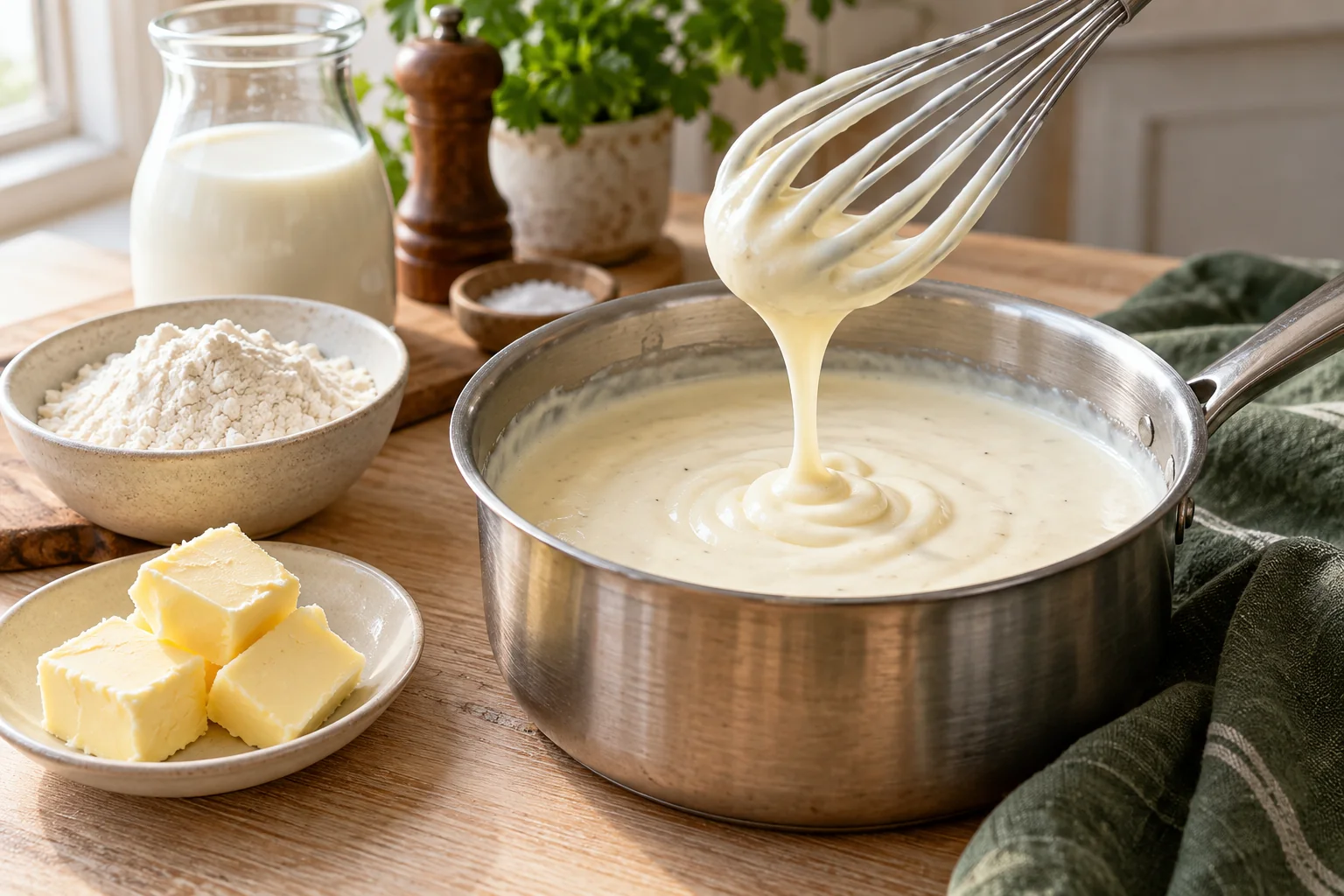 Béchamel classique rapide : plat terminé