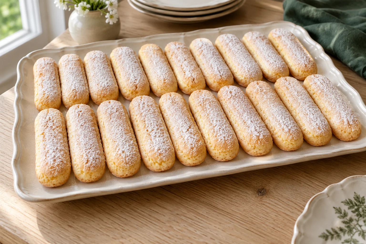 Biscuits à la cuillère maison : plat terminé