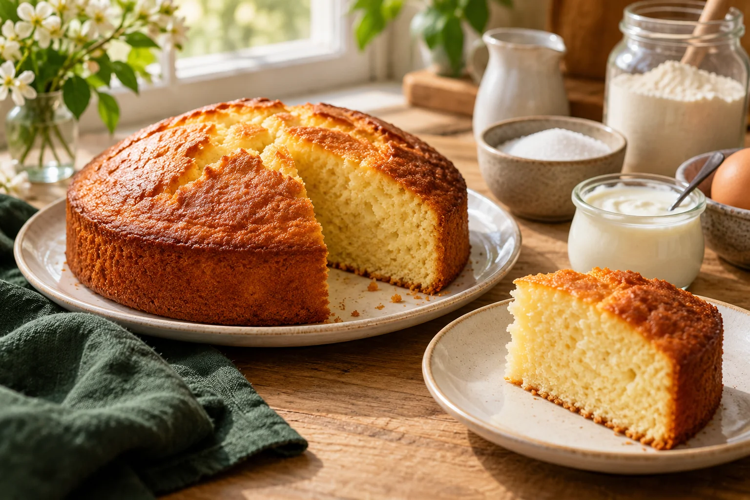 Gâteau au yaourt : présentation du plat