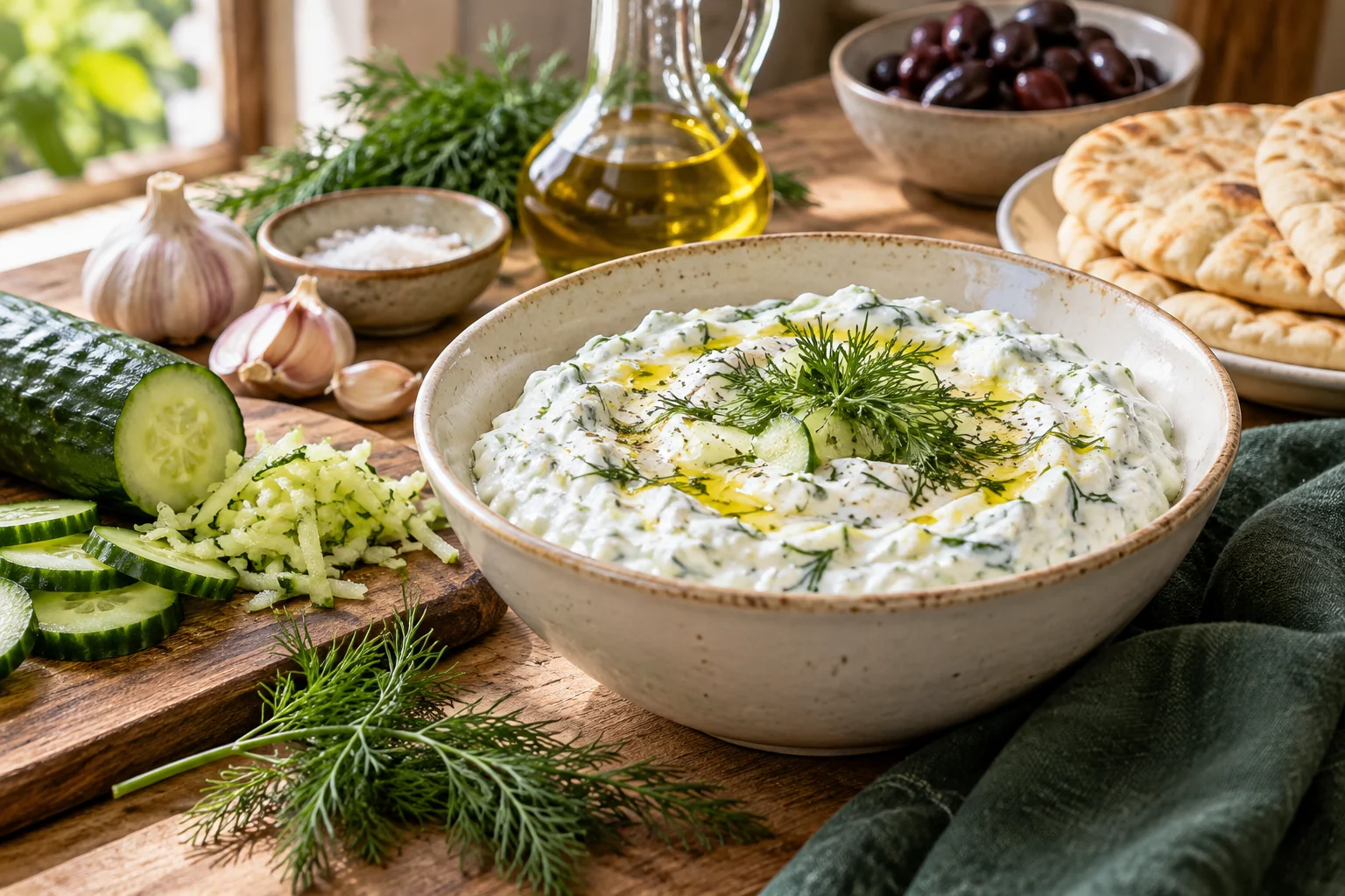 Tzatziki grec : présentation du plat