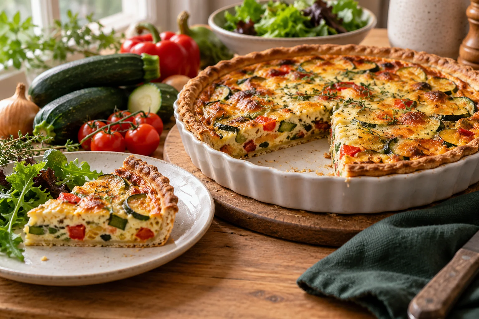 Quiche aux légumes : présentation du plat