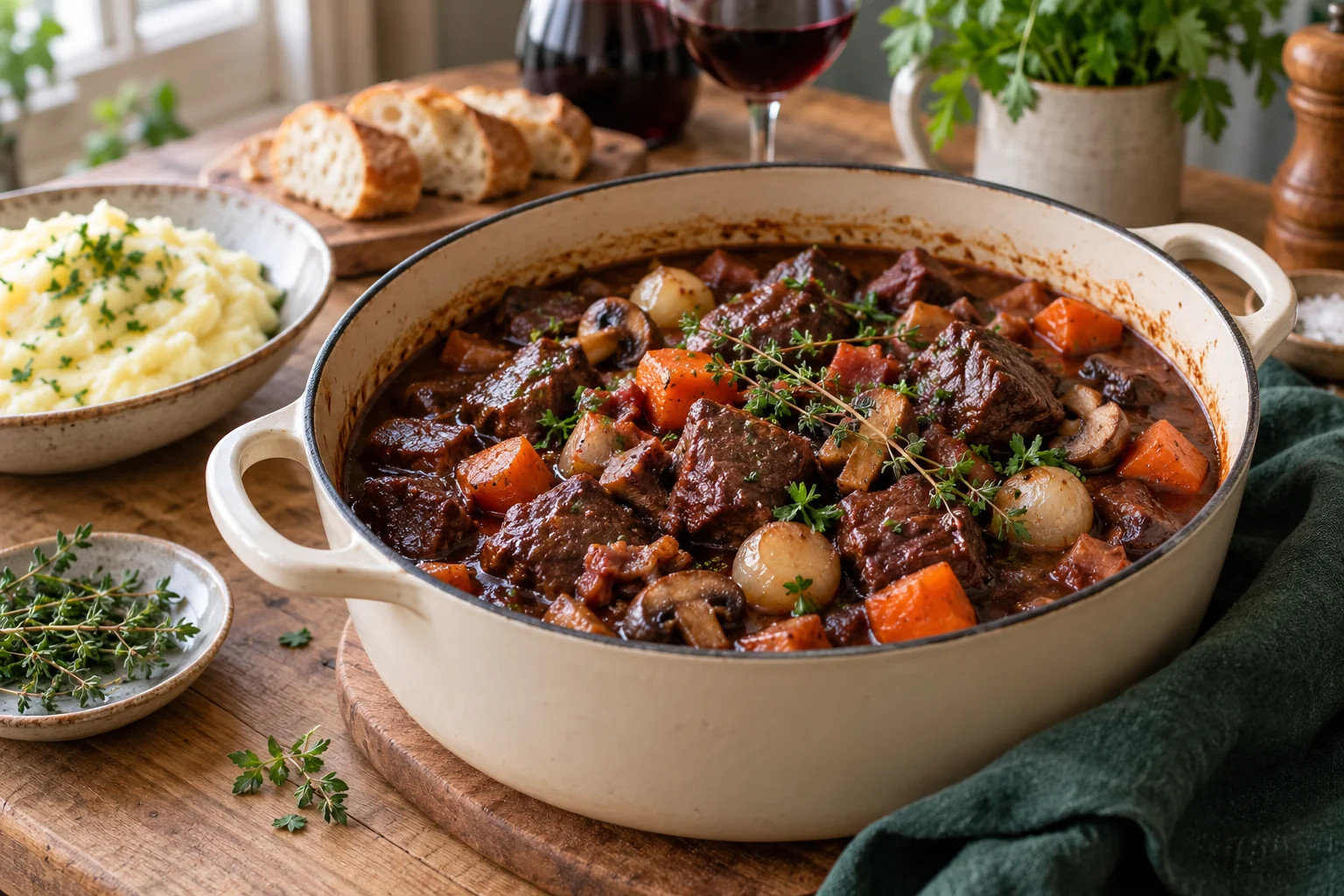 Ragoût de bœuf aux légumes : présentation du plat