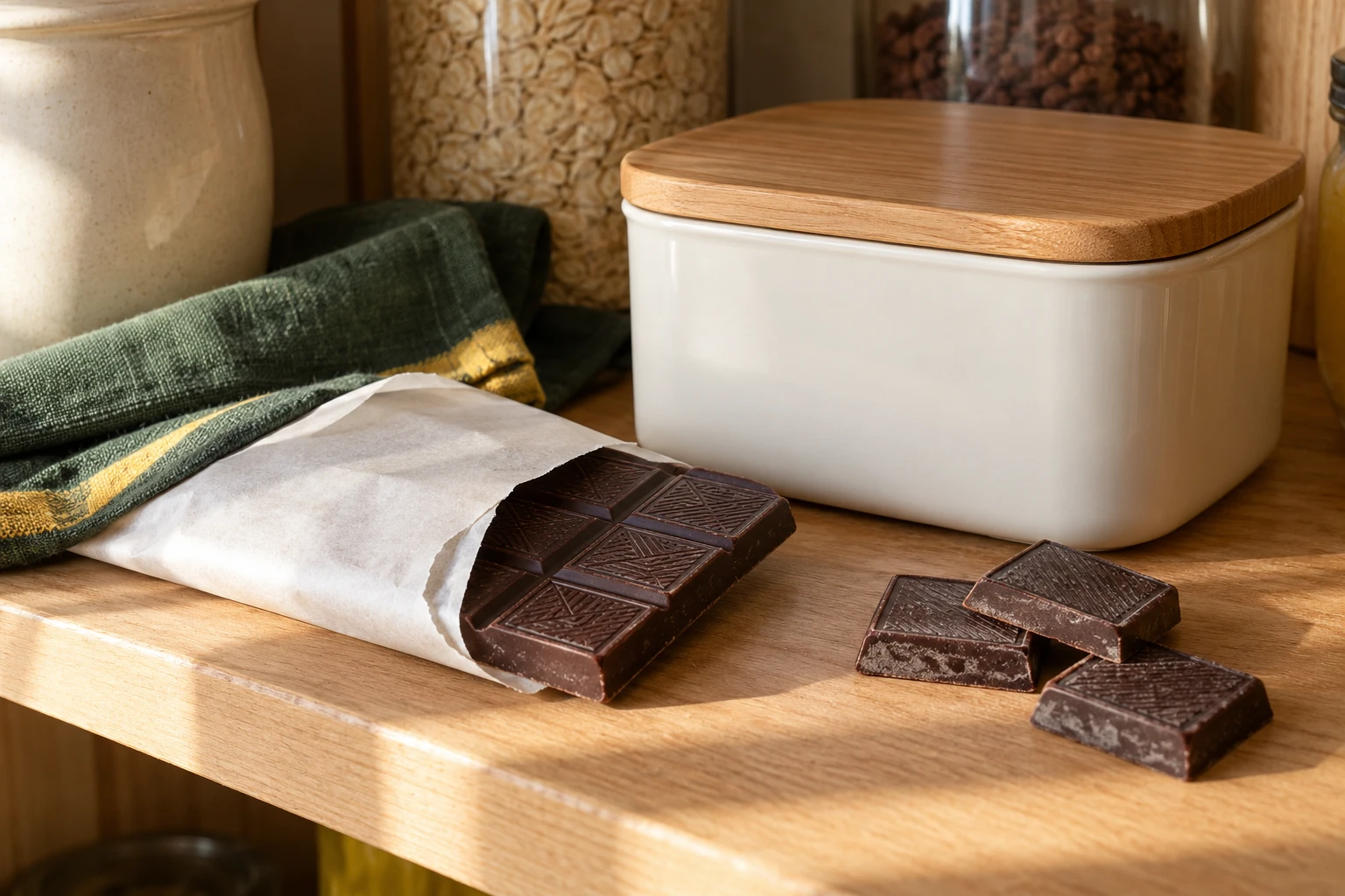 Éviter le chocolat blanchi : illustration du sujet