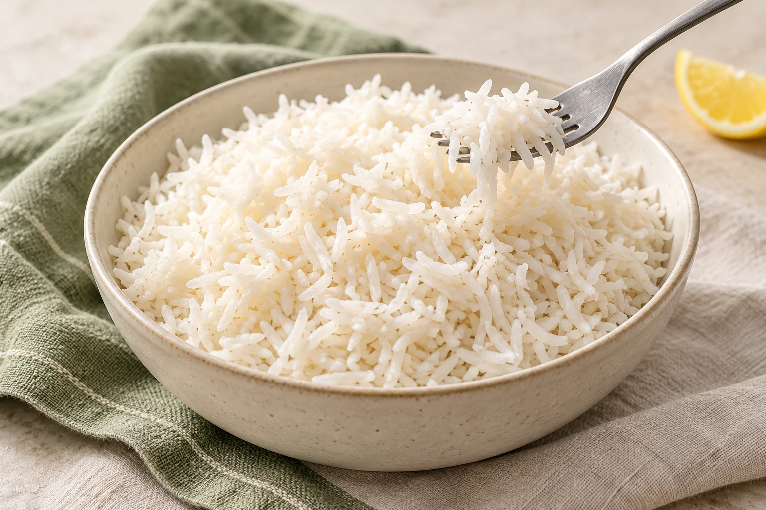Riz basmati en casserole : plat terminé