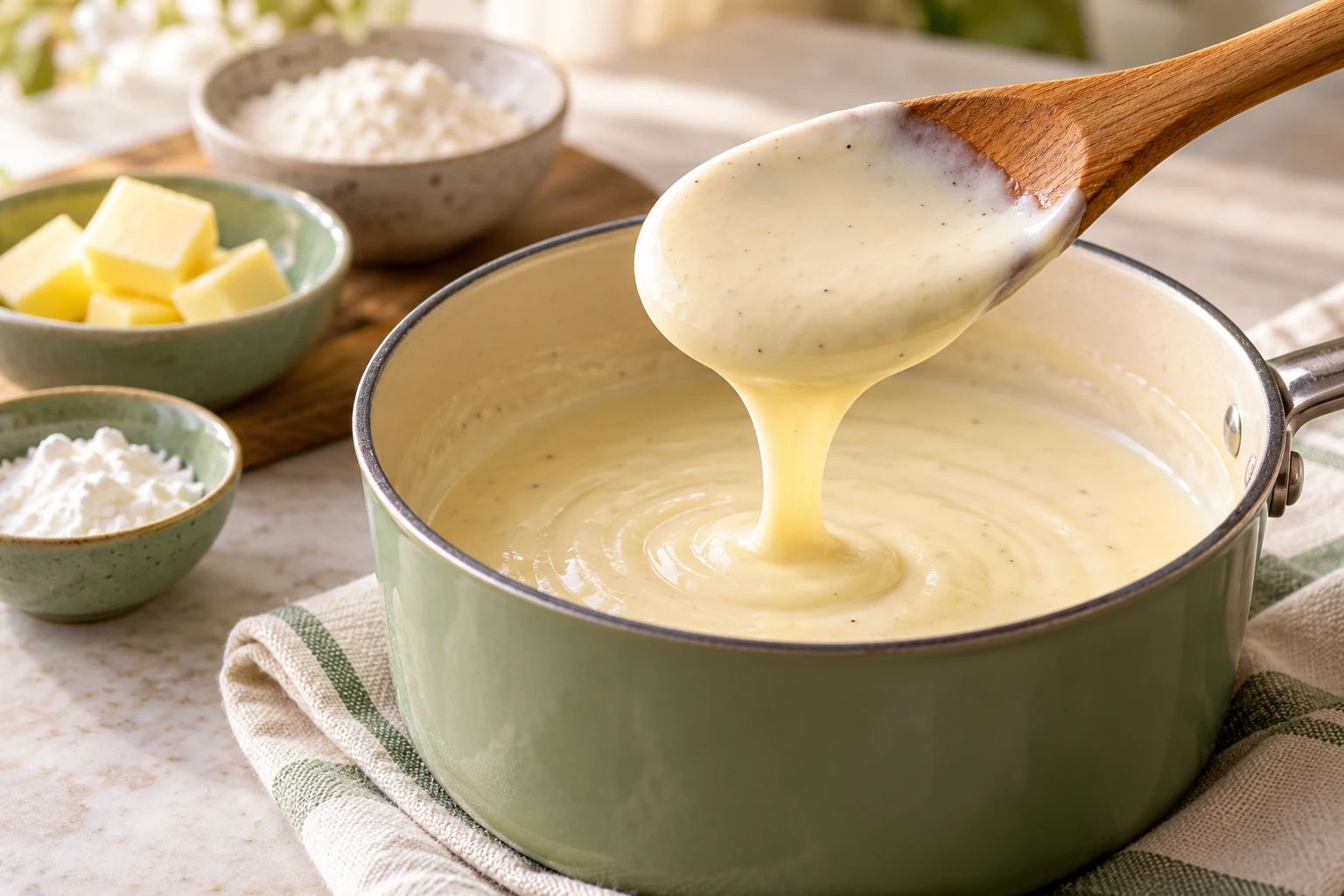 Épaissir une sauce liquide : illustration du sujet