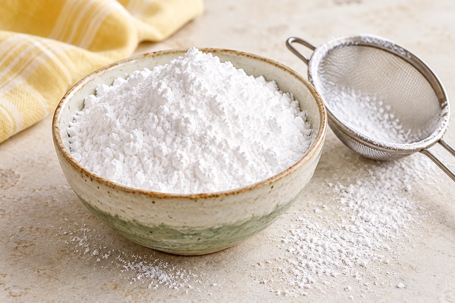 Sucre glace maison : plat terminé