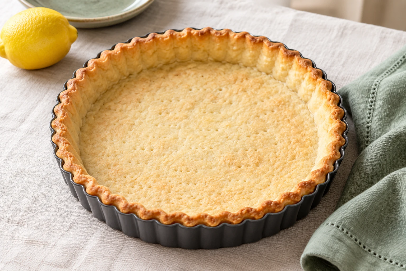 Pâte brisée sans beurre : plat terminé