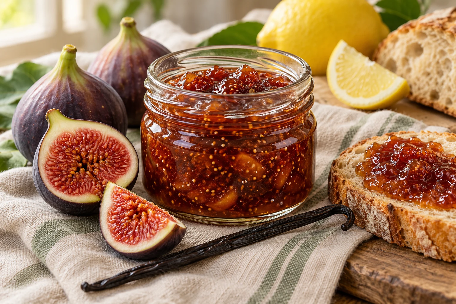Confiture de figues vanillée : plat terminé