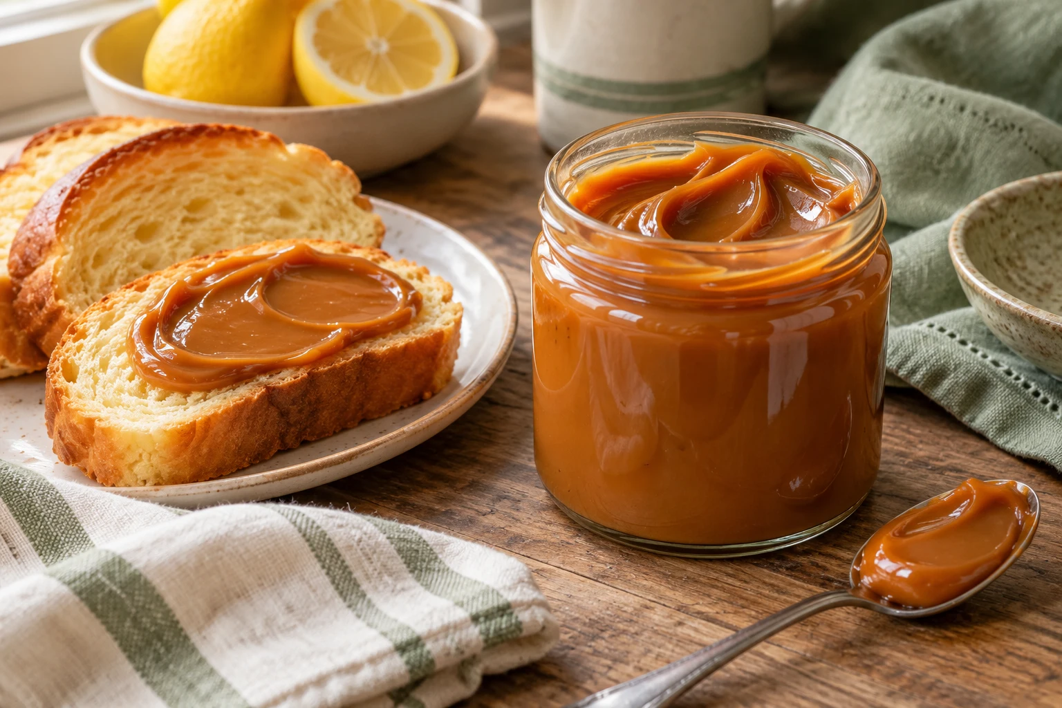 Confiture de lait maison : plat terminé