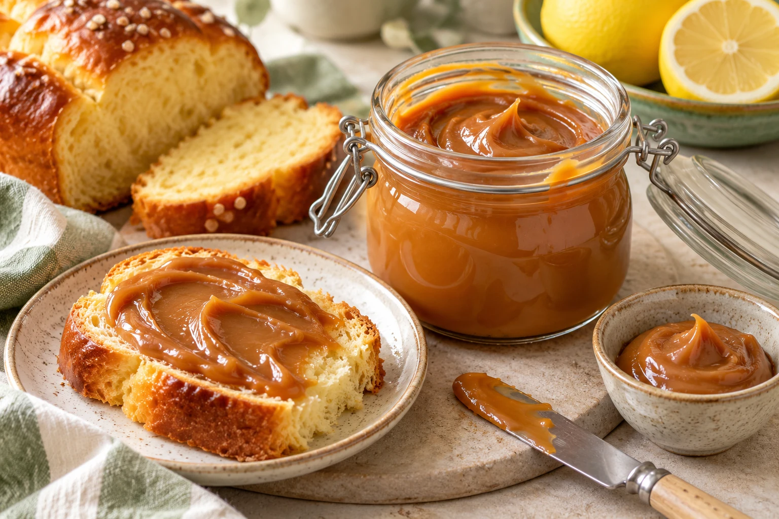 Confiture de lait maison : plat terminé
