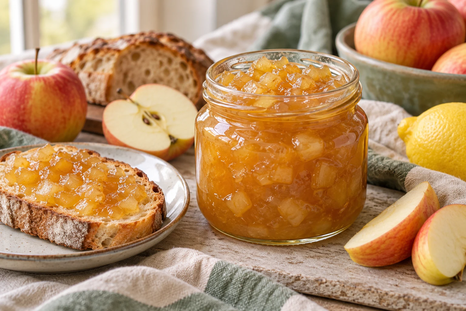 Confiture de pommes maison : plat terminé