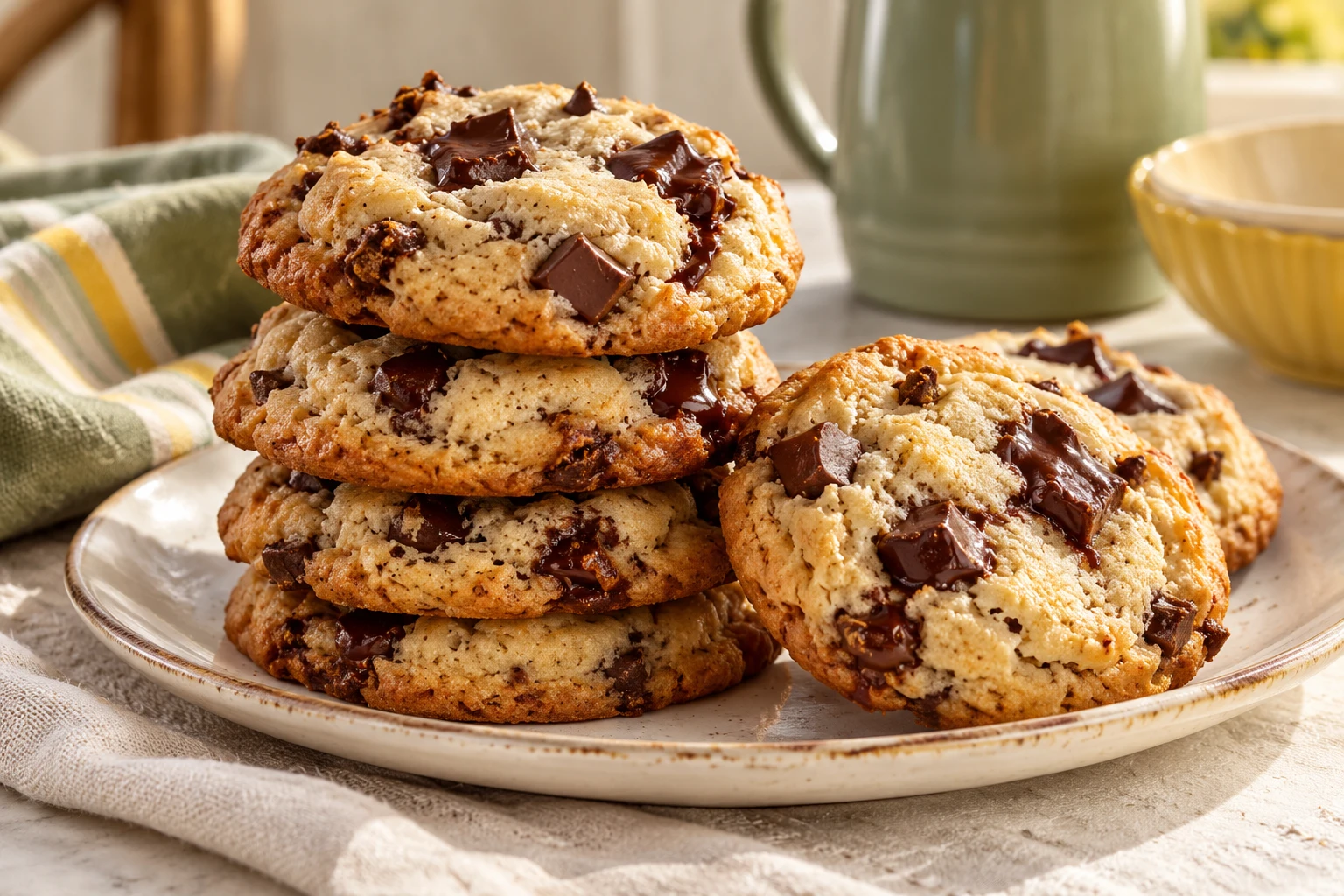 Cookies moelleux aux pépites de chocolat : plat terminé