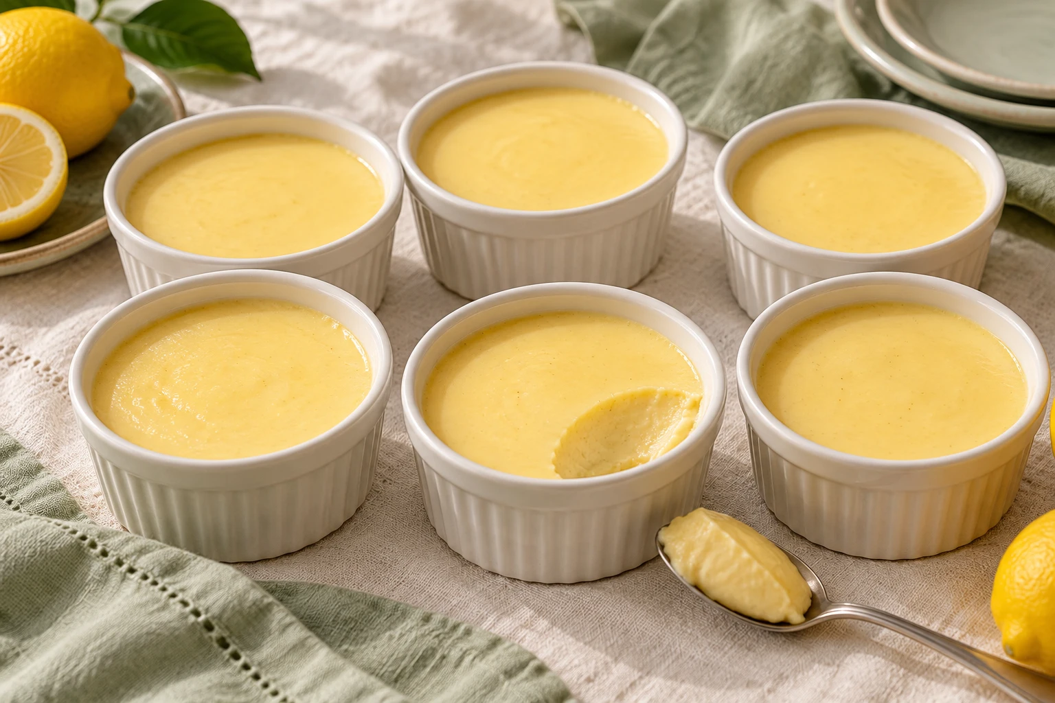Crème aux œufs au four : plat terminé