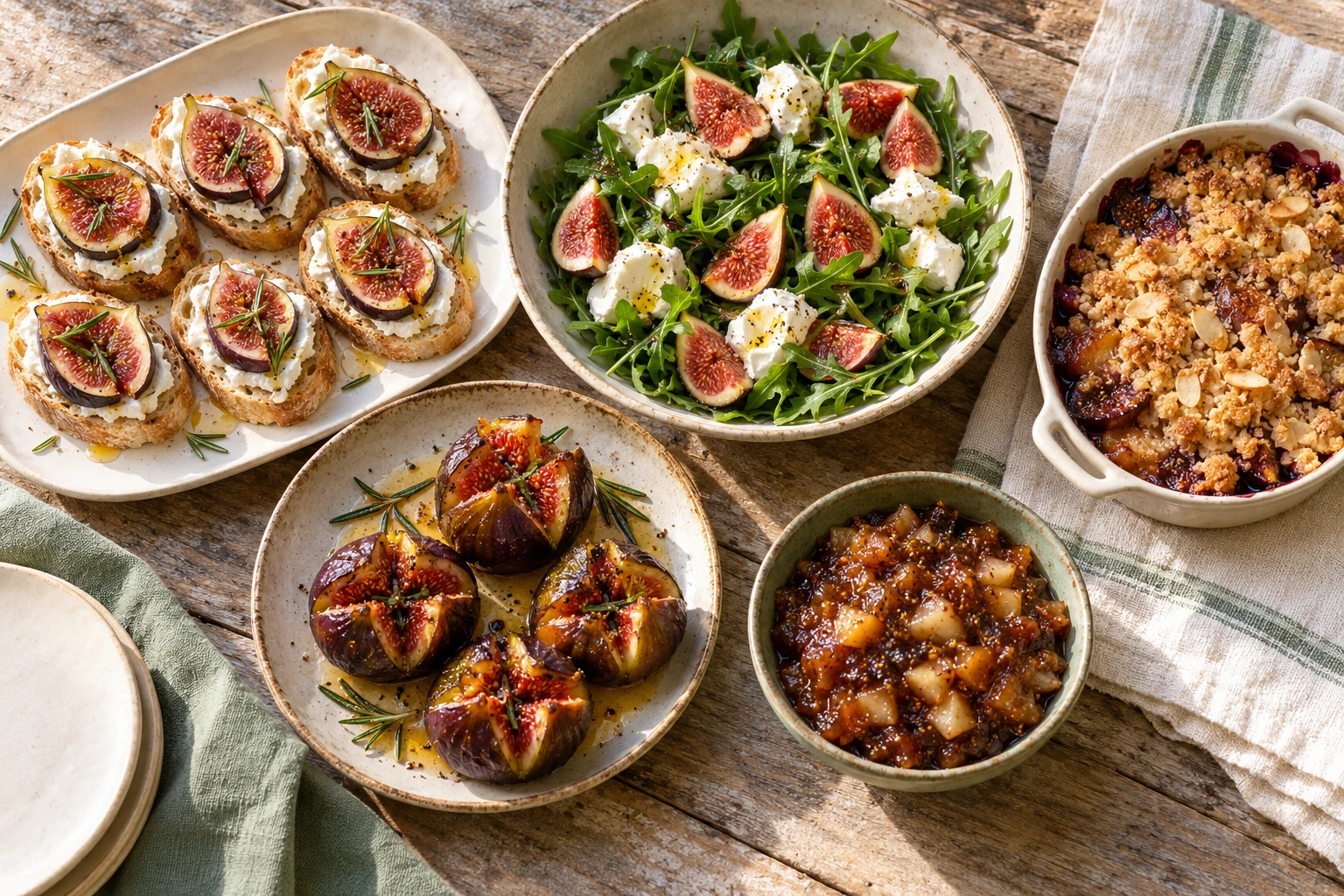 Cinq recettes aux figues : plat terminé
