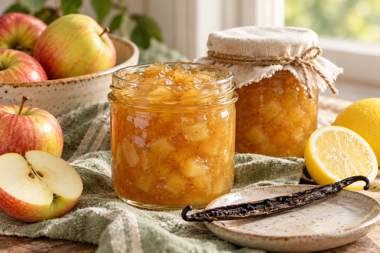 Confiture de pommes à la vanille : plat terminé