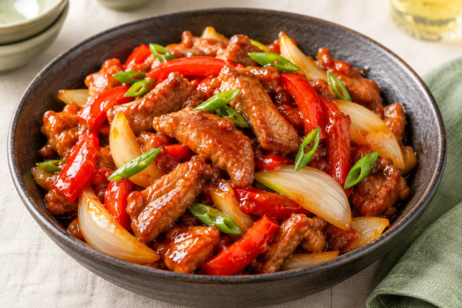 Échine de porc sauce aigre-douce King Do : plat terminé