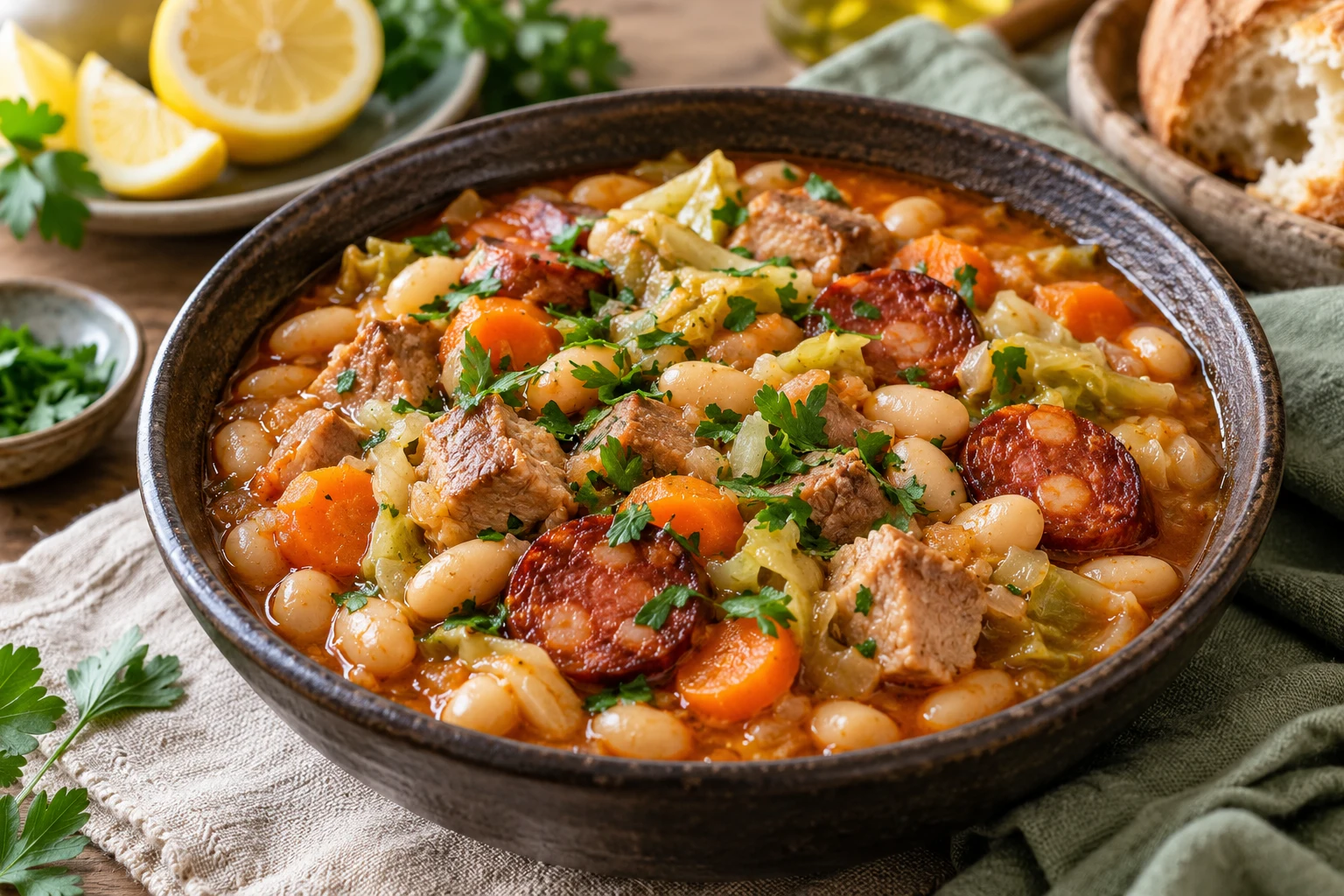 Feijoada portugaise : plat terminé