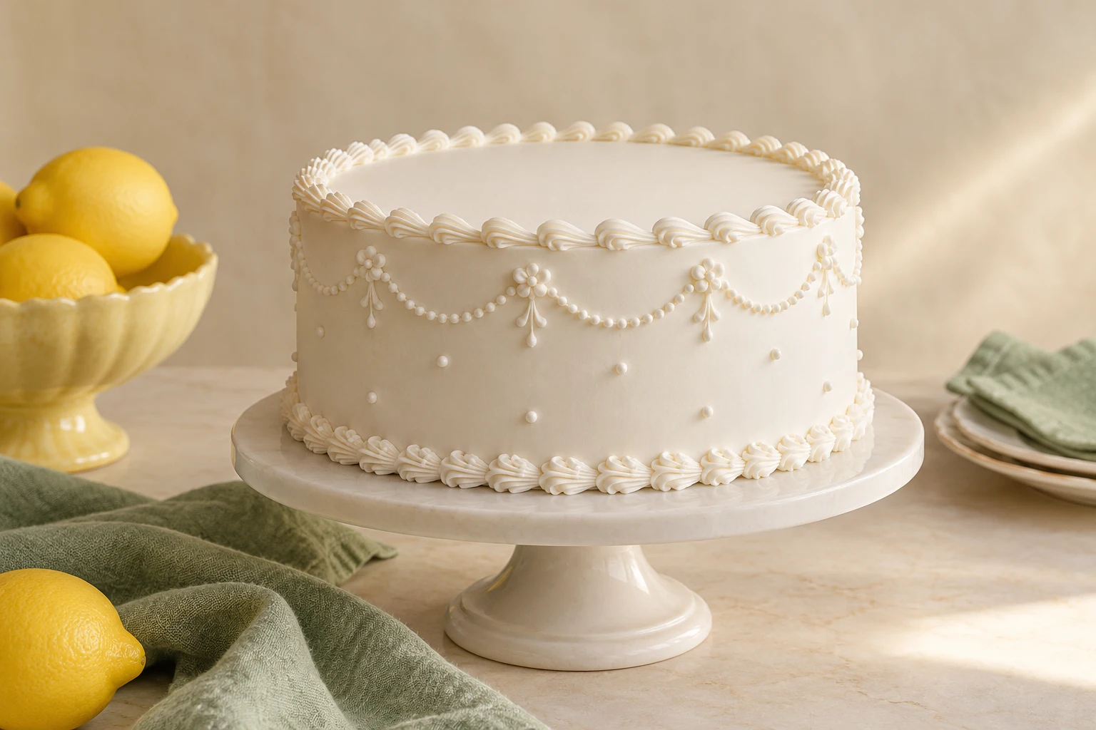 Glaçage royal pour gâteau factice : plat terminé