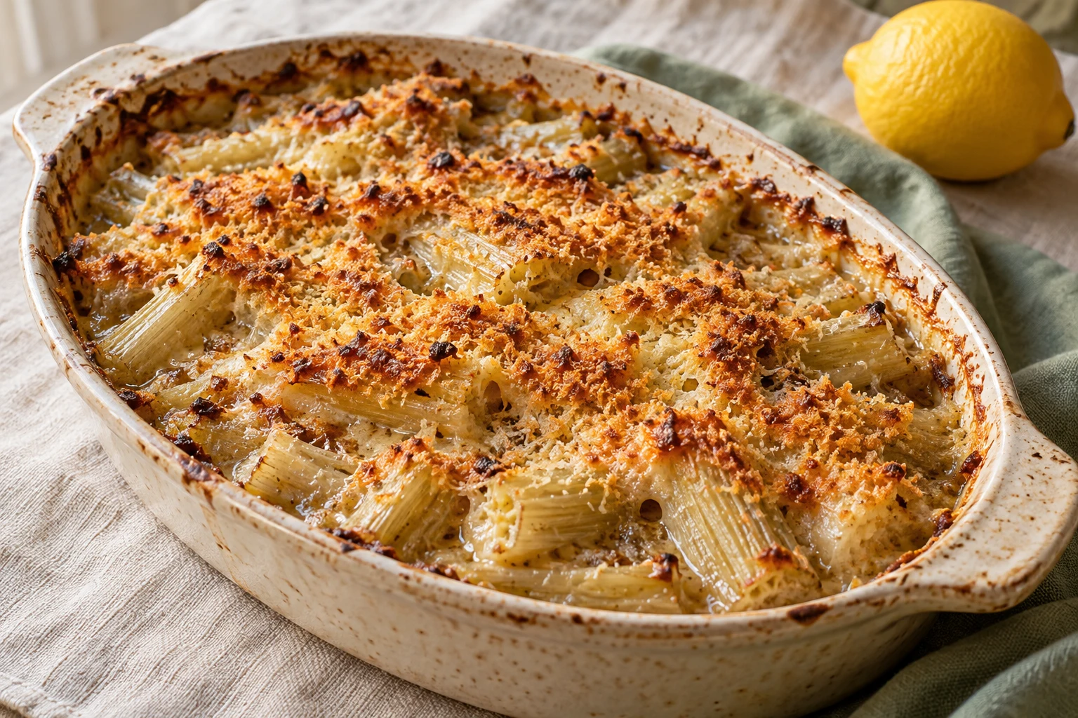 Gratin de cardons à la lyonnaise : plat terminé