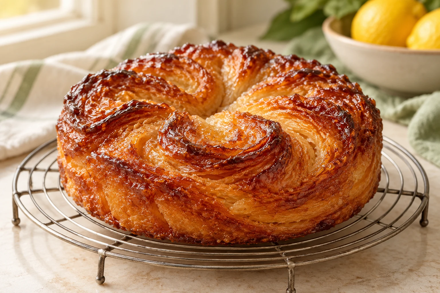 Kouign-amann maison : plat terminé
