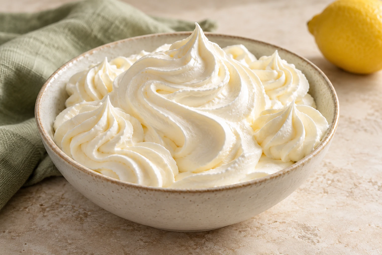 Chantilly au mascarpone : plat terminé