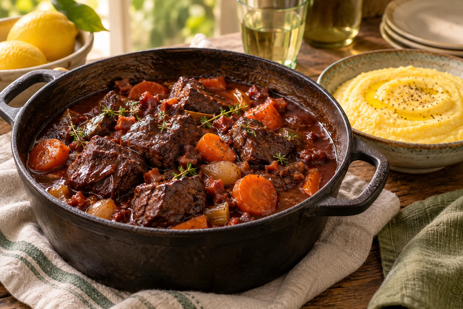 Daube provençale fondante : plat terminé