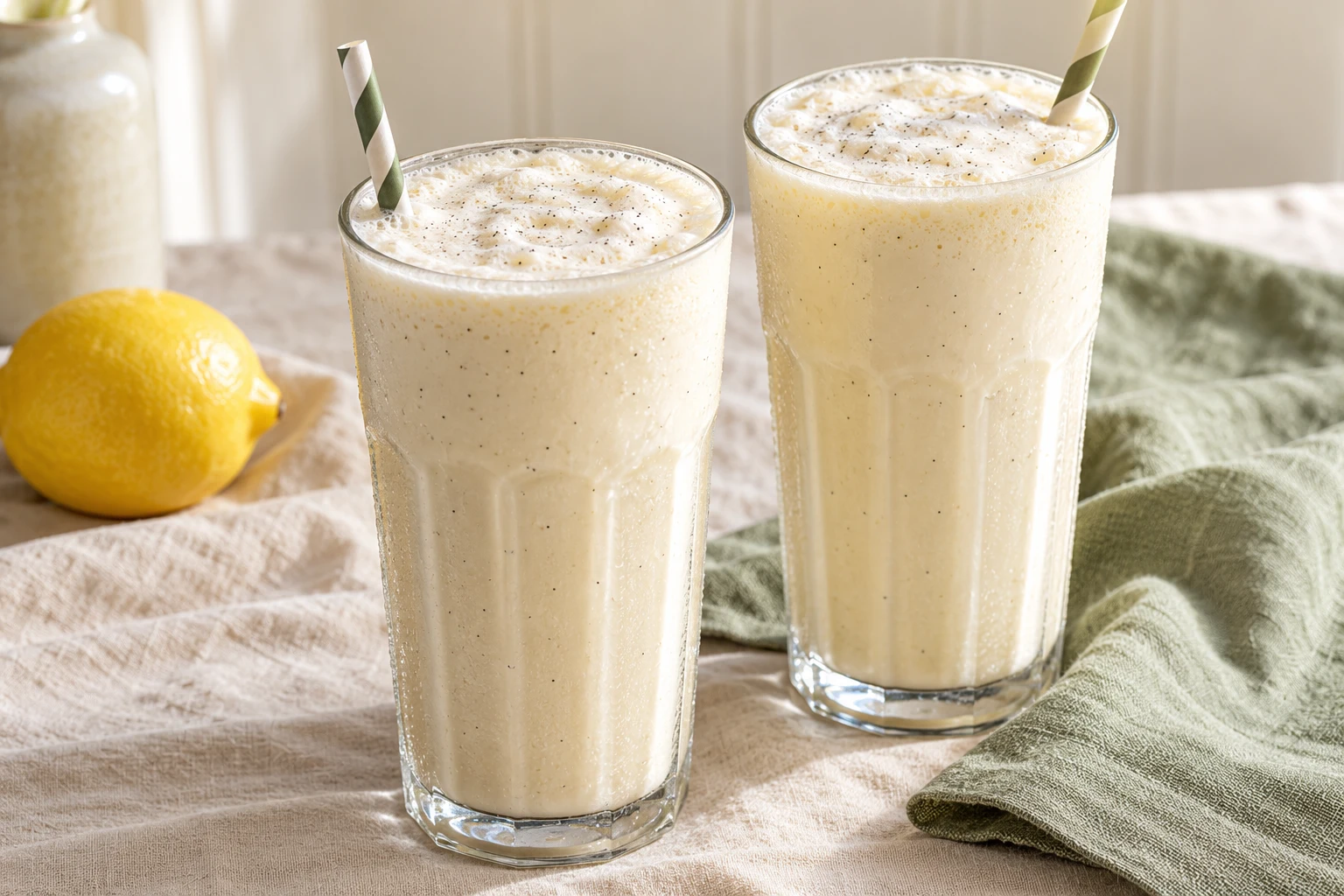 Milk-shake vanille maison : plat terminé