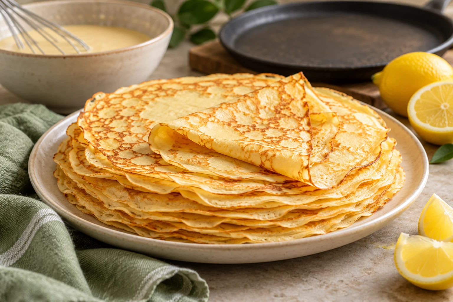 Pâte à crêpes au Companion : plat terminé