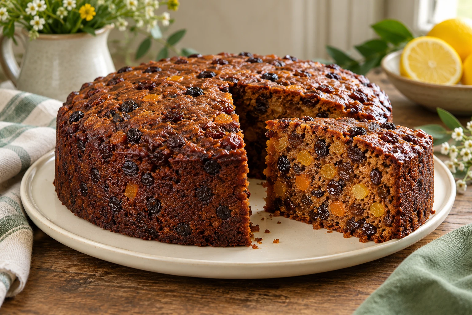 Porter cake irlandais : plat terminé