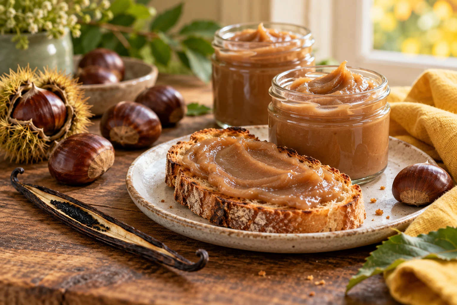 Confiture de châtaignes maison : plat terminé