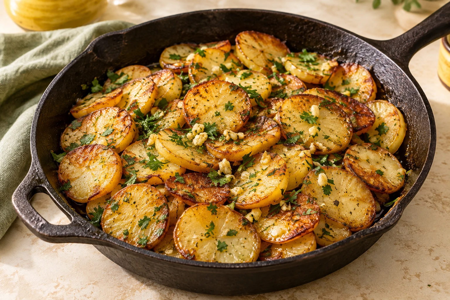 Pommes de terre sarladaises : plat terminé