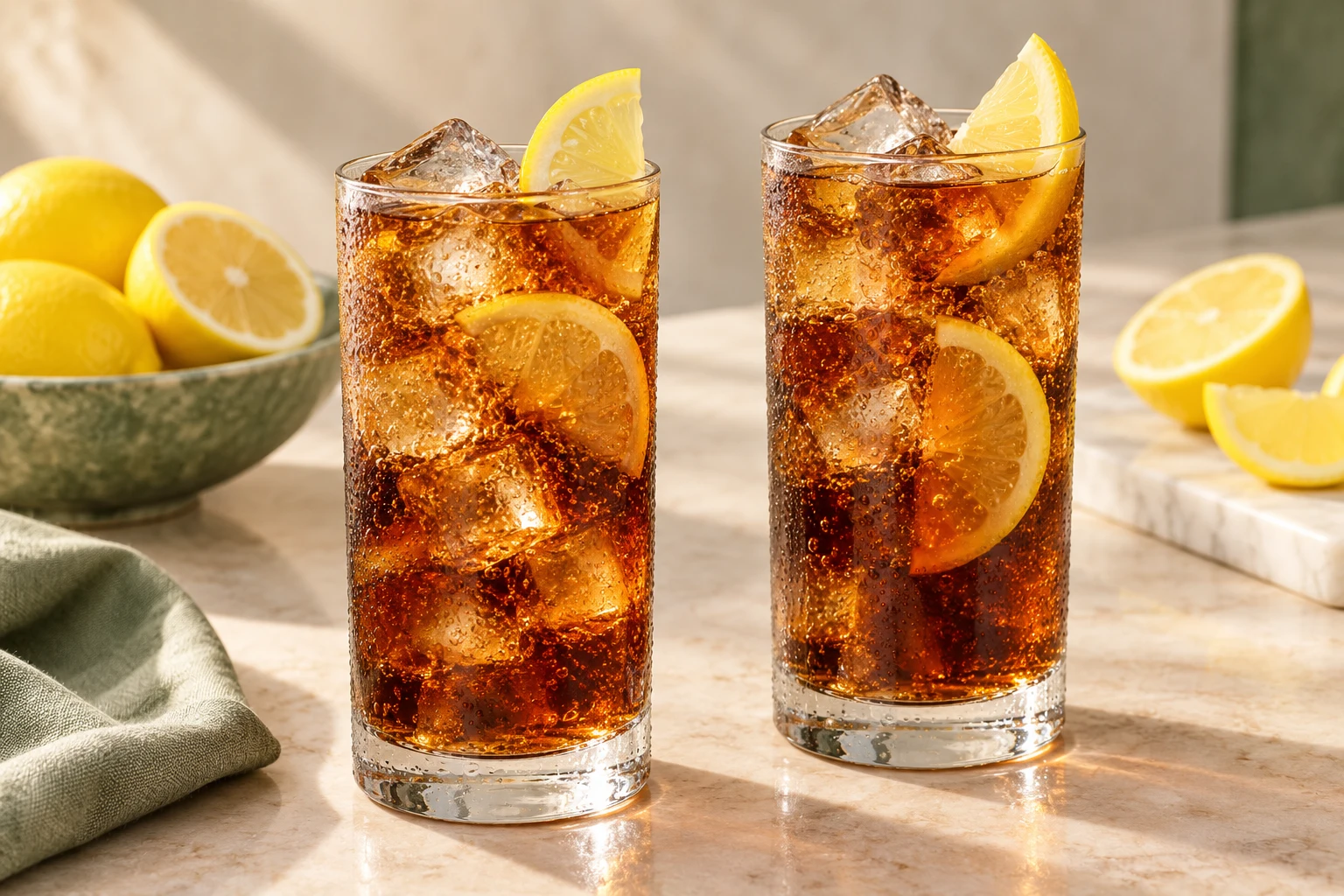 Cocktail Long Island au cola : plat terminé