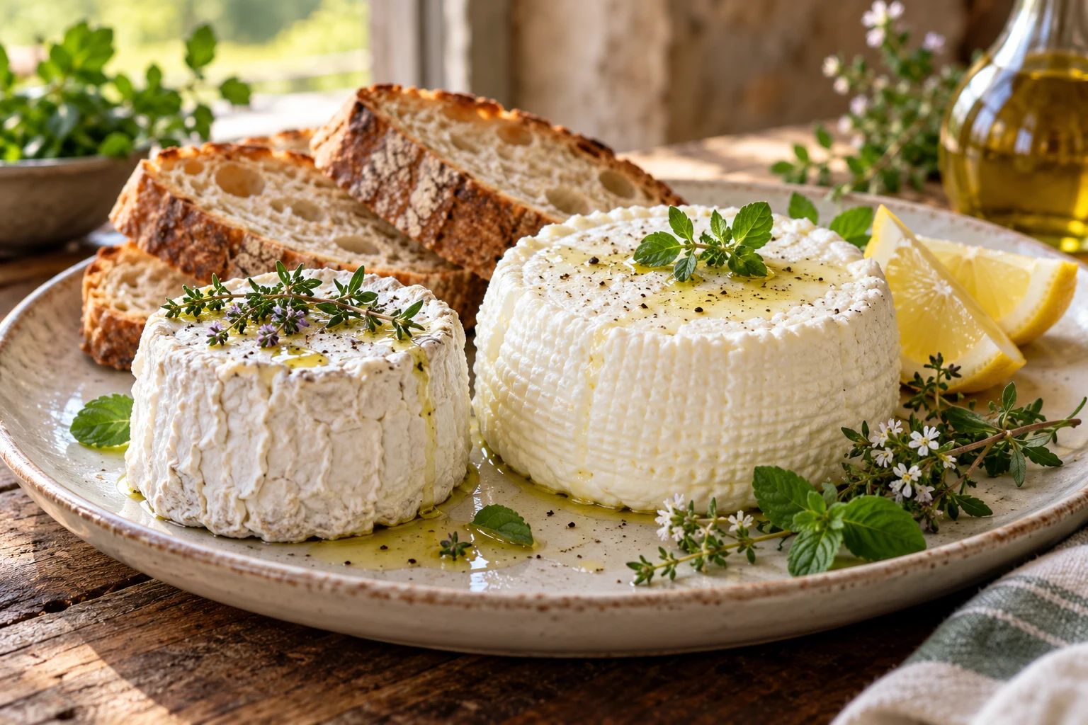 Fromage frais maison : plat terminé