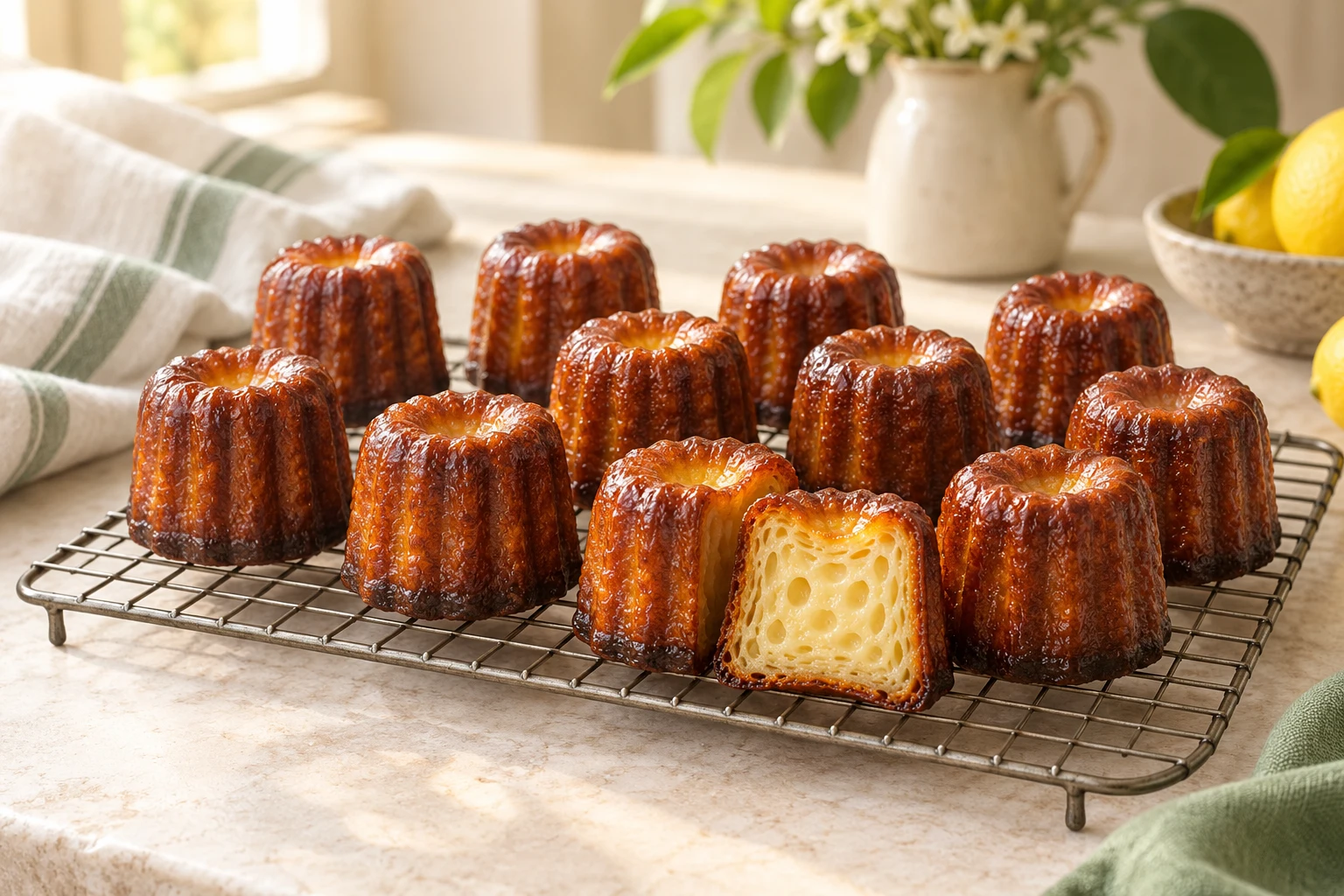 Cannelés bordelais : plat terminé