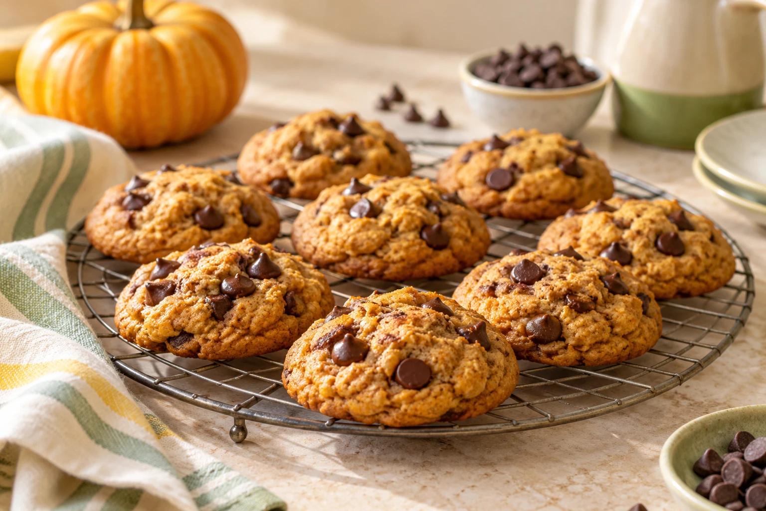 Cookies citrouille et épices : plat terminé