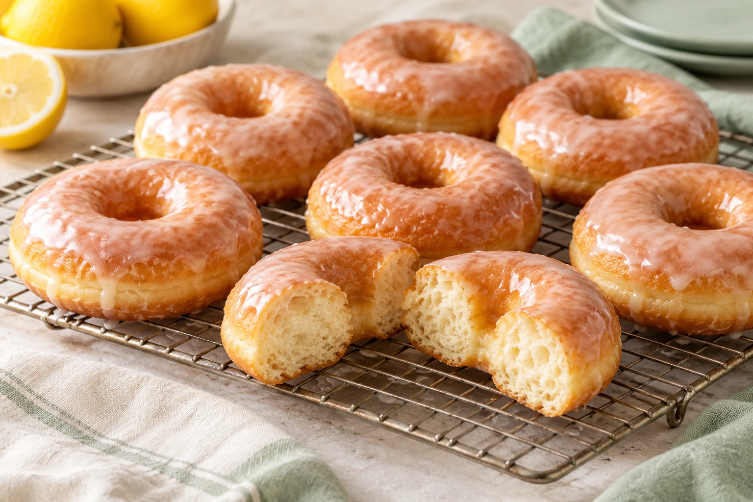 Donuts américains moelleux : plat terminé