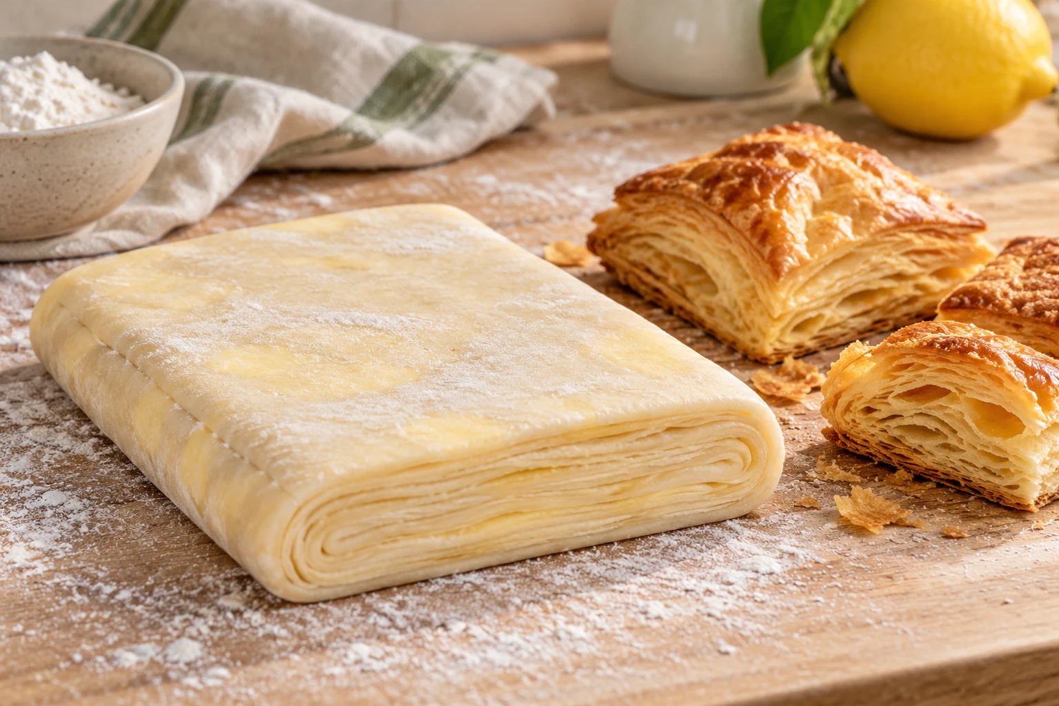 Pâte feuilletée maison rapide : plat terminé