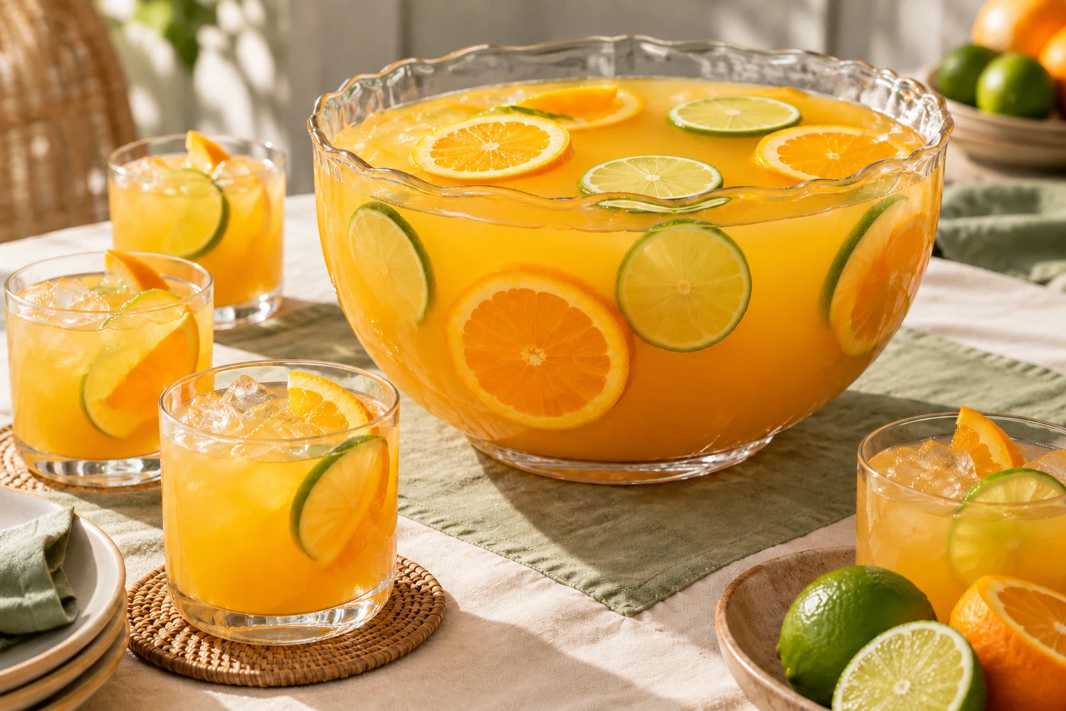 Punch tropical aux trois jus : plat terminé