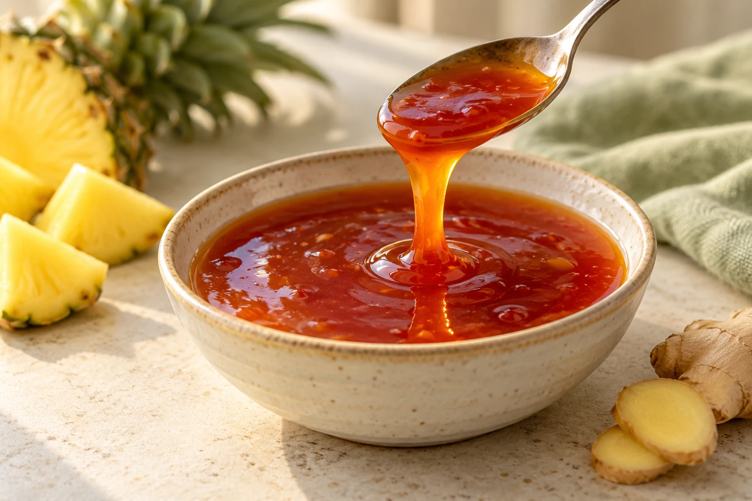 Sauce aigre-douce maison : plat terminé