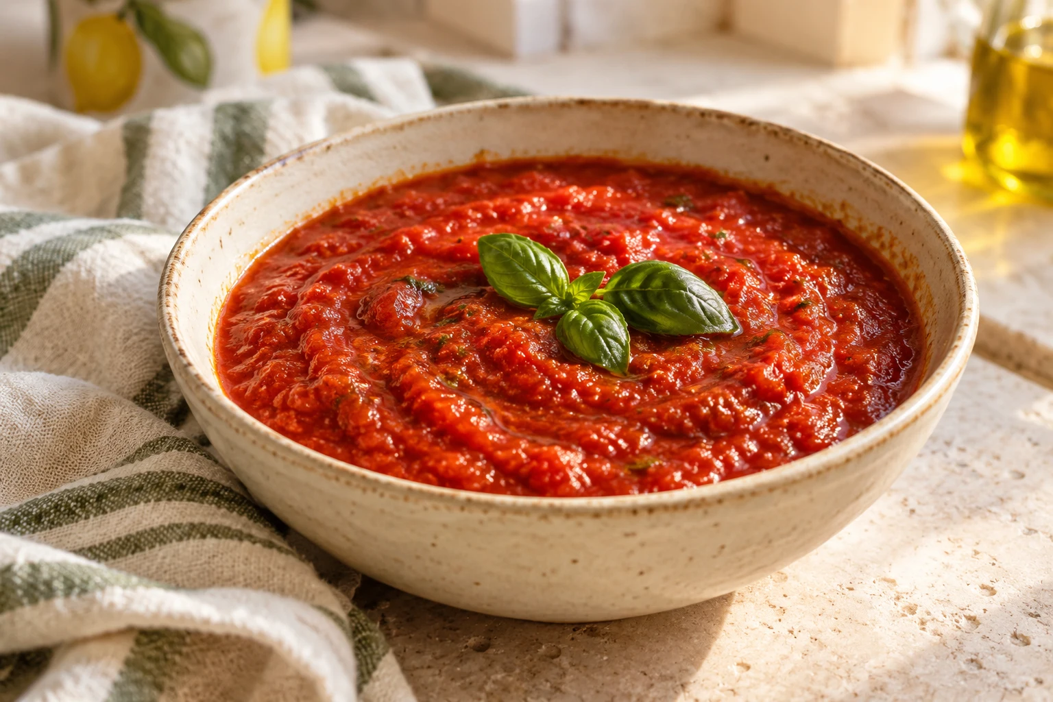 Sauce tomate maison : plat terminé