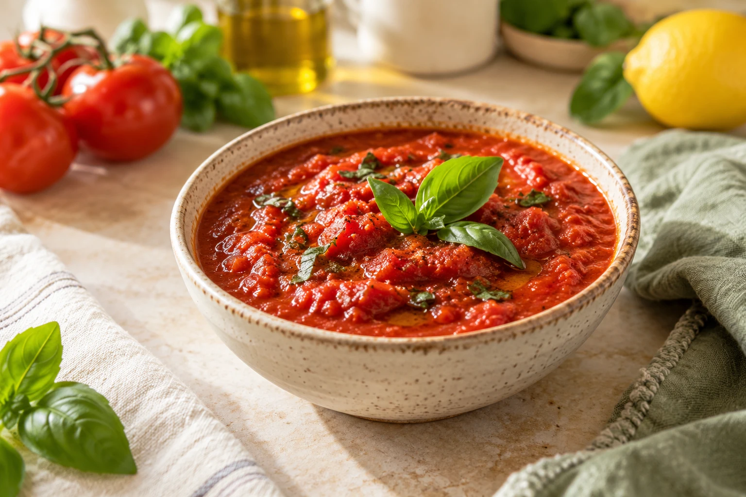 Sauce tomate maison facile : plat terminé