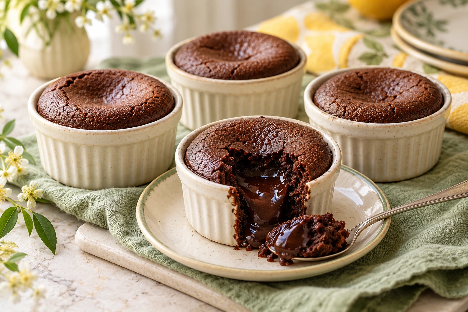 Mi-cuits au chocolat : plat terminé
